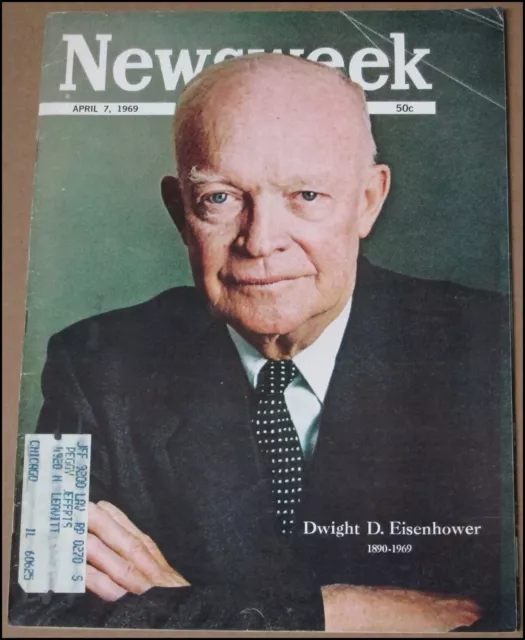 4/7/1969 Newsweek Magazine Dwight D. Eisenhower Muhammad Ali Pakistan Vietnam