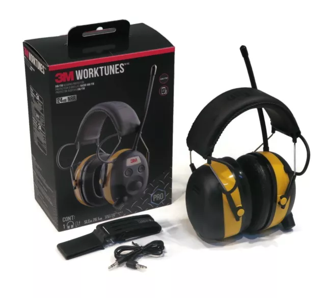 3M Peltor Hearing Protection Headphones with Belt Clip for Mowing & Landscaping