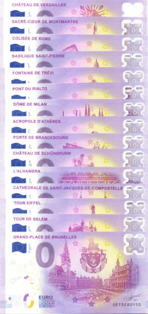 Série de 15 billets polymère, N° 00150, 2017, Billet Euro Souvenir
