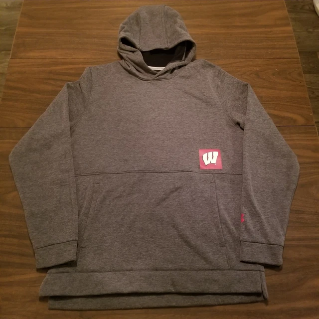 Under Armour Hoodie Wisconsin Badgers Hoodie Men’s Size L Dark Gray  Coolgear