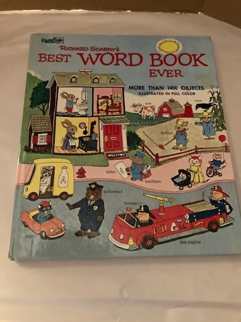 Richard Scarry's Best Word Bok Ever 1980 HC