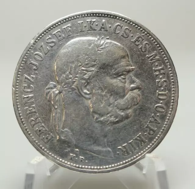 5 Korona Silber 1900 KB Ungarn Österreich Kaiser Franz Joseph I Hungary Austria 2