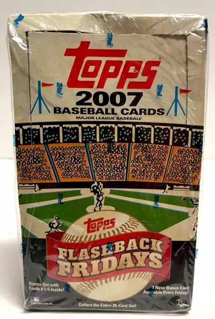 Topps 2007 Flashback Fridays SEALED MLB Baseball Cards 36 Packs Trading Cards