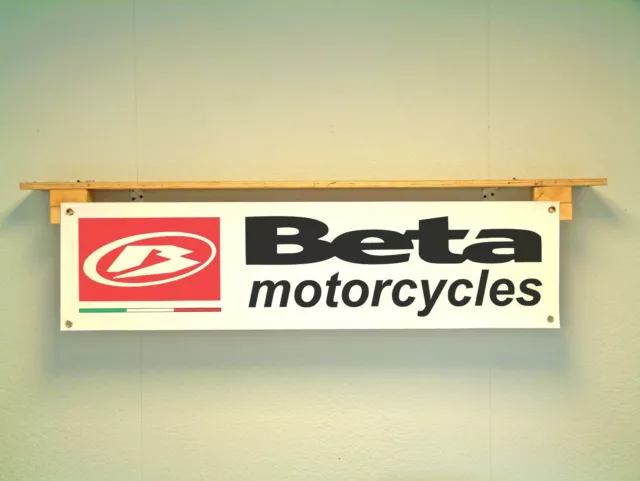 Beta Motorcycles Banner Trials Workshop Garage Wall Display Printed pvc