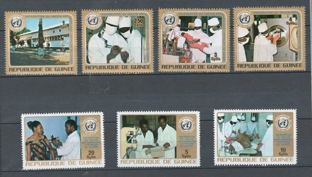 Guiena Guine Africa Set Of Mnh Stamps Health Organization Who    Lot ( Ww 79)