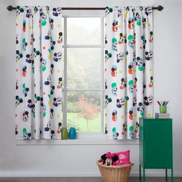 Set tenda a pieghe matita ufficiale Disney Topolino 100% cotone non foderato