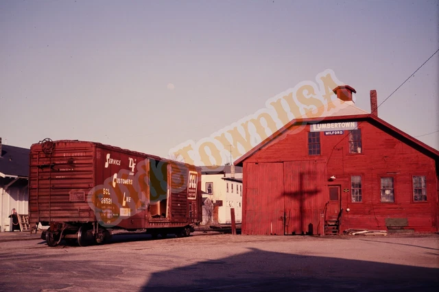 Vtg 1983 Train Slide SCL 26521 Seaboard Coast Line Boxcar Milford NH X8K145