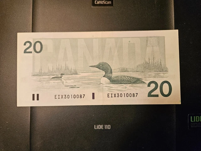 1991 Replacement $20 Dollar Bank of Canada Banknote EIX3010087