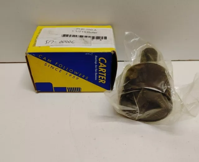 New Old Stock! Carter 1.5" Cam Follower Bearing Phr-150-A