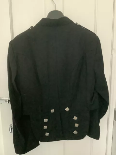Bonnie Prince Charlie Jacket & Waistcoat 46R Black 2