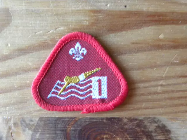 UK Scouting 1980'S Cub Scout Proficiency Badge Swimmer 1
