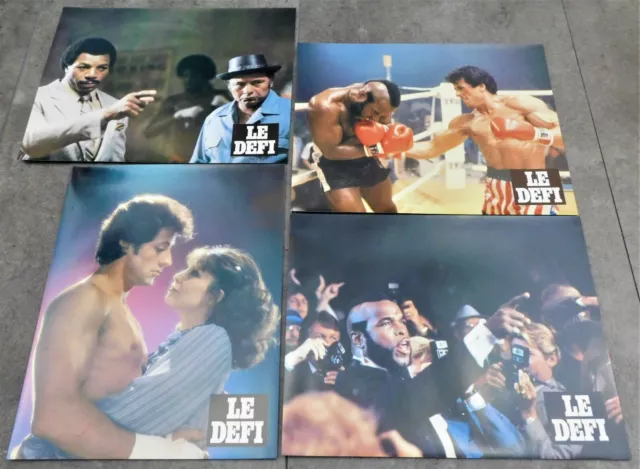 Rocky III 6 Original French Lobby Cards Serie B 8"10 1982 Sylvester Stallone