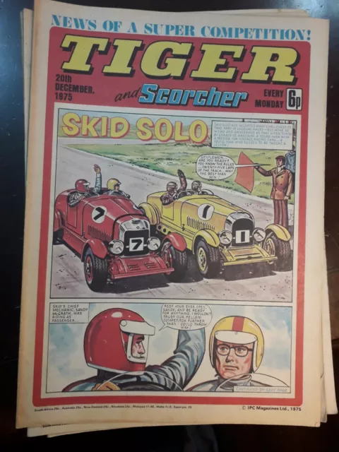 SELECTION of Tiger &  Scorcher comics 1975 PLEASE CHOOSE -  postage offer