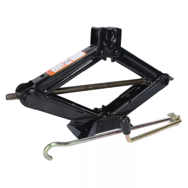 2 Ton Tonne Scissor Jack Lift Wind Up Car Van Garage Tool Uk 2