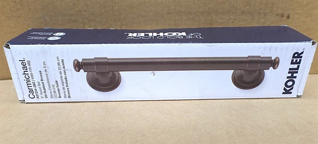 KOHLER K-R27234-2BZ CARMICHAEL 9 In. Grab Bar In Oil-Rubbed Bronze £15.77 - UK