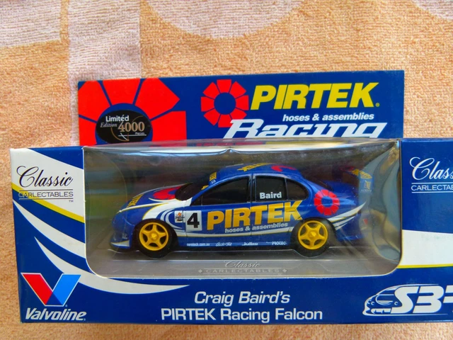 Pirtek Racing Falcon CLASSIC CARLECTABLES 1:43 Ford Falcon AU Pirtek Baird 4/freepost $35.00 ...