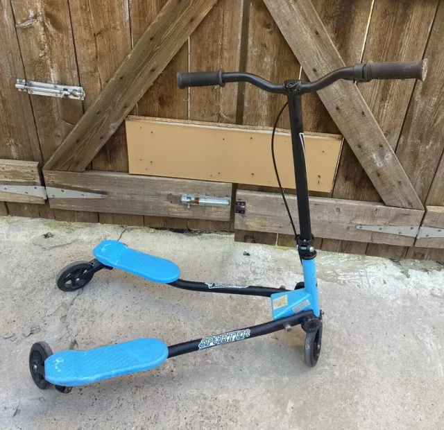 Blue And Black Wiggle Scooter For Kids Boys Or Girls