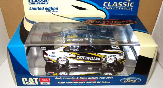 Classic 1/43 Ford Ba Falcon 2004 Bathurst Lowndes Seton Caterpillar #6 #2006-6 2