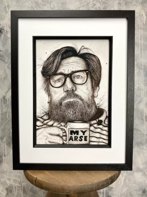 The Royle Family Jim Royle Ricky Tomlinson Art Print A4 Unframed