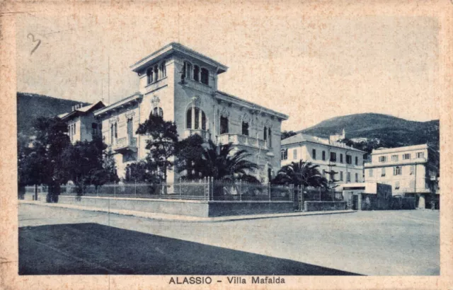 Cartolina Di Alassio - Villa Mafalda - Vg 1934