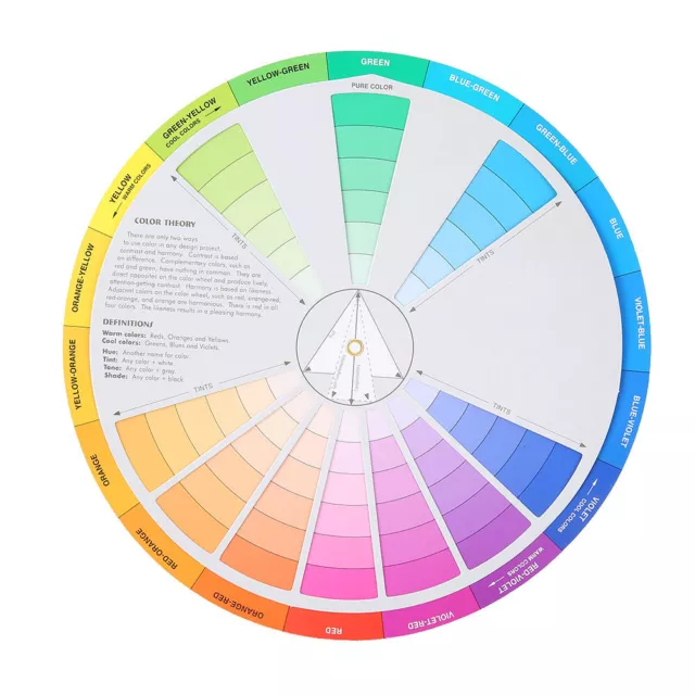 2pcs Tattoo Color Wheel Pigment Color Wheel Mixing Guide Tattoo Zubehör XS5