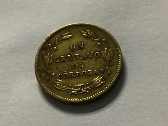 1943 Nicaragua 1 Un Centavo
