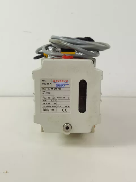 Balzers Duo 2.5 A High Vacuum Pump Mod No. PK D41 702 Lab 2