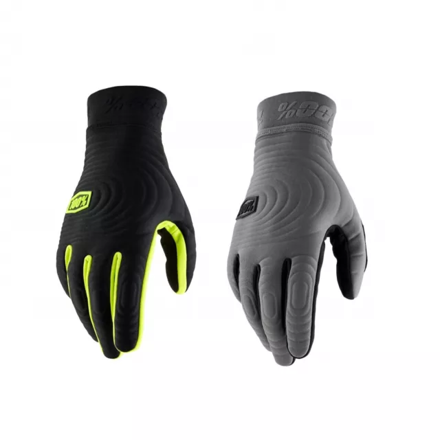 100% BRISKER XTREME Gloves Warm Winter MX MTB Gloves Cold Weather Thermal