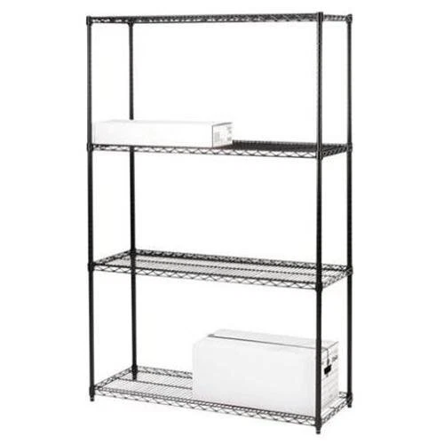 Lorell 4-shelf Add-on Wire Shelving - 36" X 18" X 72" - Steel - 4 X Shelf[ves] -