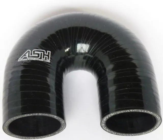 180° Gradi, Silikonbogen, Id 63mm, Tubo Radiatore Arco, Lkk - Nero