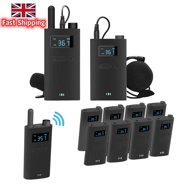 Tour Guide Machine 2.4G WHISPER TOUR Guide System for Tour Guide Meeting Training Church £ ...