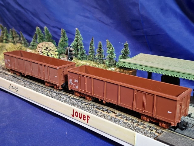 Jouef HO #6756 Wagon Plat à Ranchers - Porte-Containers - Neuf En Boîte