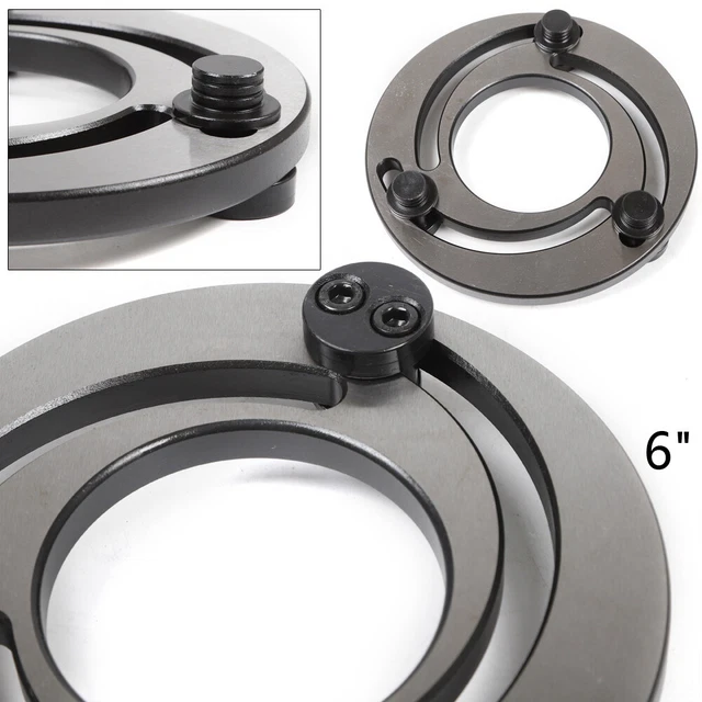 6" Jaw Boring Ring Steel CNC Lathe Chuck Soft Top Jaws Repair Claw Device