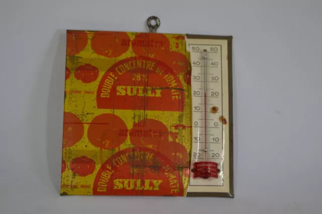 Thermomètre publicitaire Sully années 50