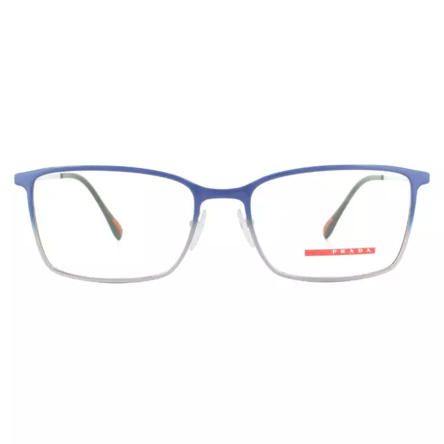 PRADA Deporte Monturas de Gafas PS51LV 5801O1 Top Azul Gradiente Gunmetal Hombre