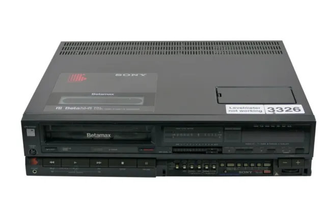 Sony SL-HF100EC | Betamax video recorder | BetaHi-Fi | Level Meter Defective