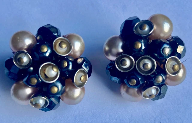 Boucles D'oreilles Vintage Françoise Montague N°13 - À Clips - Occasion En Très Bon état