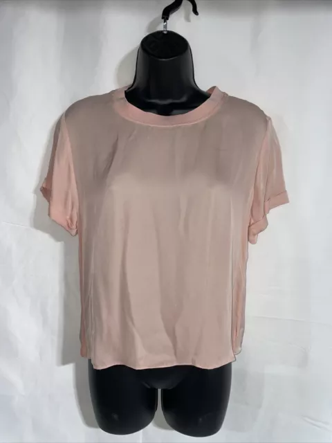 Alice + Olivia Classic Top Tee Shirt Size S Tan