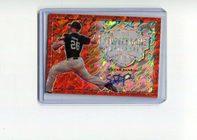 2020 Leaf Perfect Game Autographs Metal Orange Marble Shane Panzini Auto 1/1