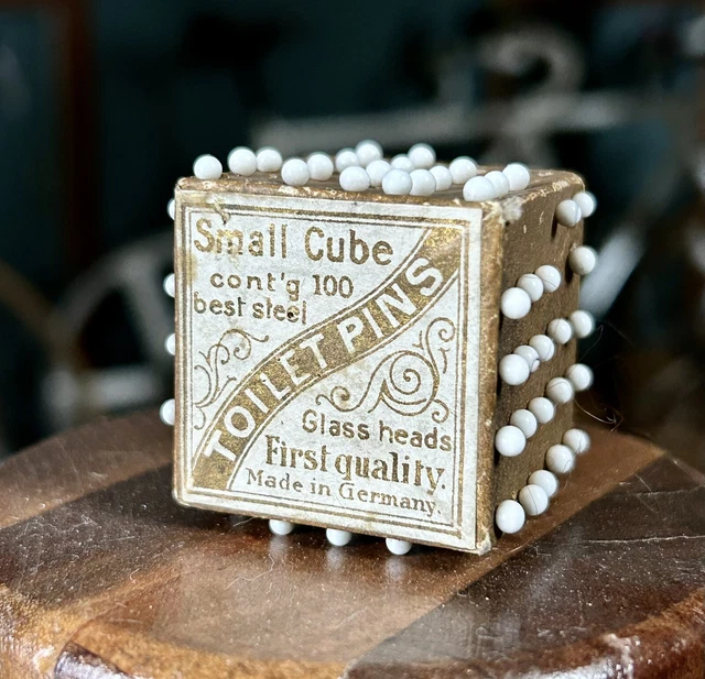 ANTIQUE TOILET PINS Cube Made In Germany Late 1800s Bathroom £15.71