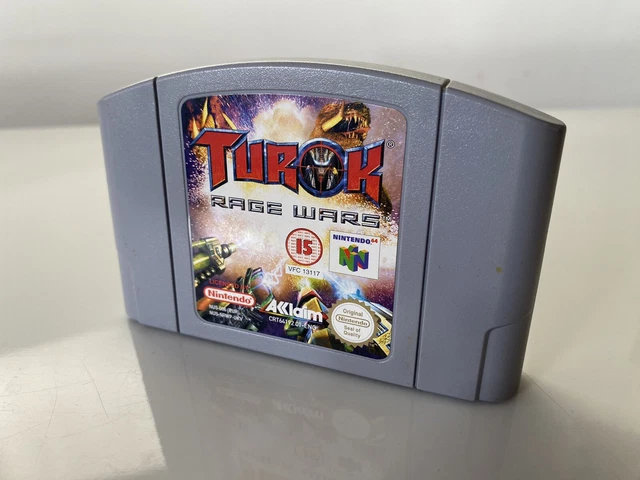 Turok Rage Wars N64 Nintendo 64 Cartridge PAL Tested Working VGC
