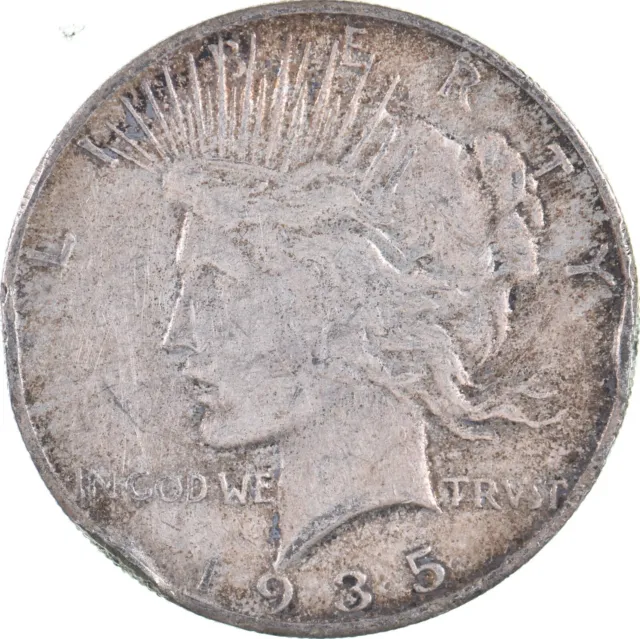 Better - 1935-S Peace Silver Dollar - 90% US Coin *018