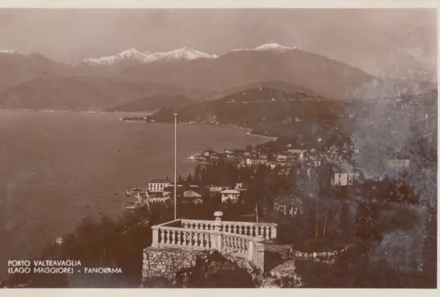 $CT/  PORTO VALTRAVAGLIA - Lago Maggiore - (Varese) - Panorama - Viaggiata 1938