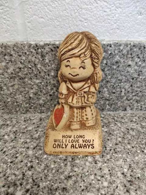 Paula Statue How Long Will I Love You? Only Always 1970 W 167 Figurine 5" Tall