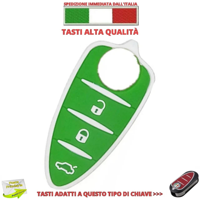 GUSCIO 3 TASTI COVER CHIAVE A SCATTO PER TELECOMANDO ALFA ROMEO MITO GIULIETTA - Foto 7