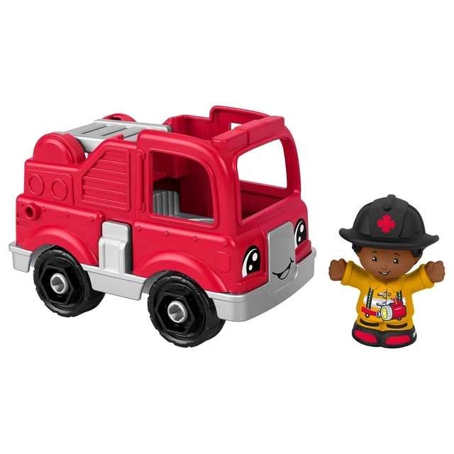 thumbnail image 2 of Fisher-Price Toddler Toys Wooden Vehicle Pack, 4-Piece Wood Set With Fire Truck, | UK 2 of 10