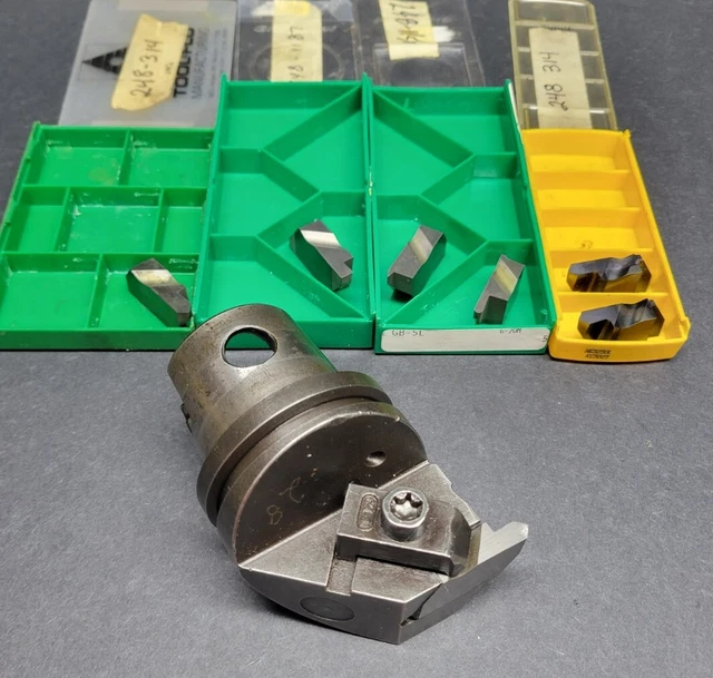 Kennametal KM63 NER5 Top Notch Cutting Unit inserts Turning Tool Machinist HSK63