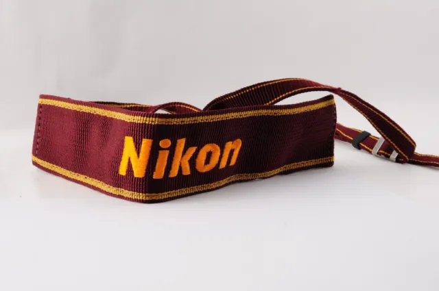 Near MINT Genuine Nikon Film Camera Neck Shoulder Nylon Vintage Strap