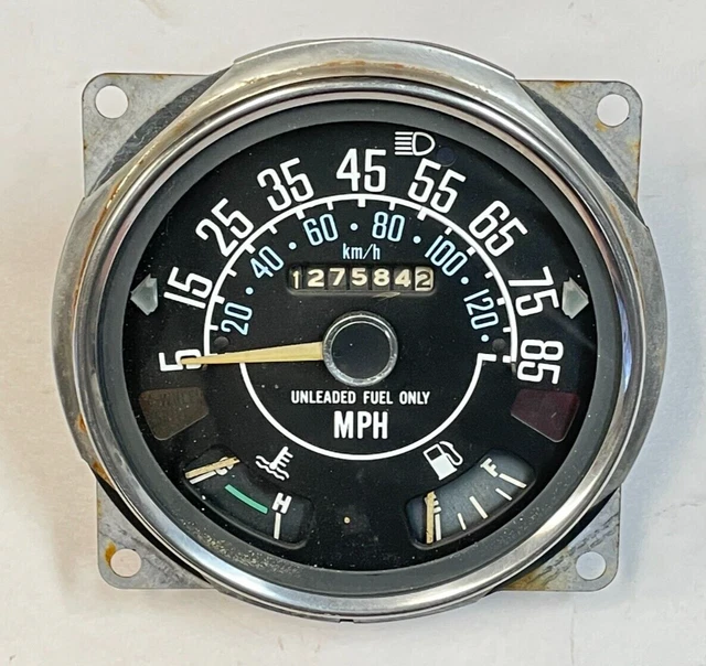 JEEP CJ SPEEDOMETER CJ5 CJ7 CJ8 Fuel Temperature Gauge 85 mph factory