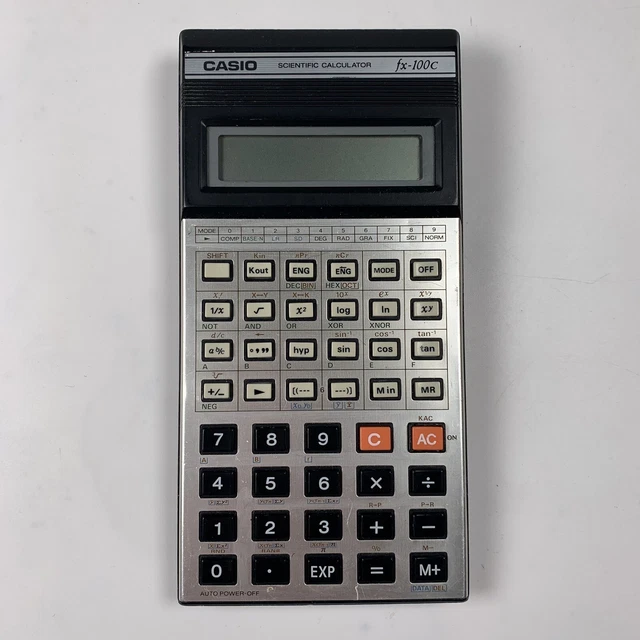 Vintage Casio Scientific Calculator fx-100c 1980s Made in Japan - Fully Working